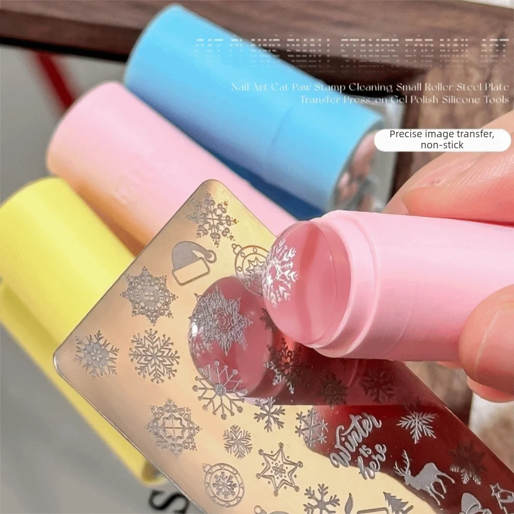 

Nail Tool Soft Cat Paw Nail Stamp Cute Colorful Transparent Stamp clear universal Silicone Jelly Stamper gift
