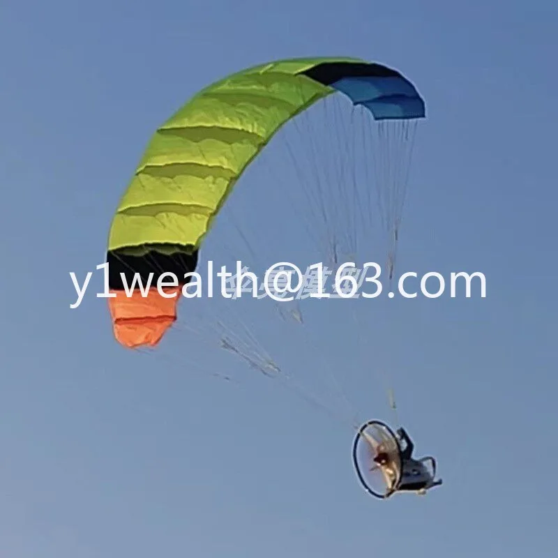 1.28 meters remote control powered paraglider leaf1.28 baby walking dog teasing artifact aerobatic flying umbrella bright model