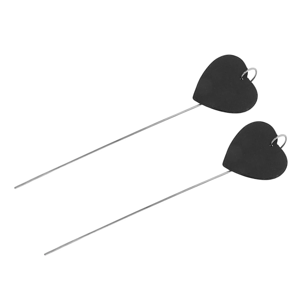 

2pcs Plant Labels Durable Stakes for Flowers Fruit Trees Easy Identification Garden Signs Outdoor Black Waterproof