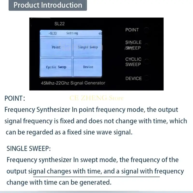 E56B SL22 Bộ tạo tần số vô tuyến đa chế độ 45 MHz 22600MHz điều khiển