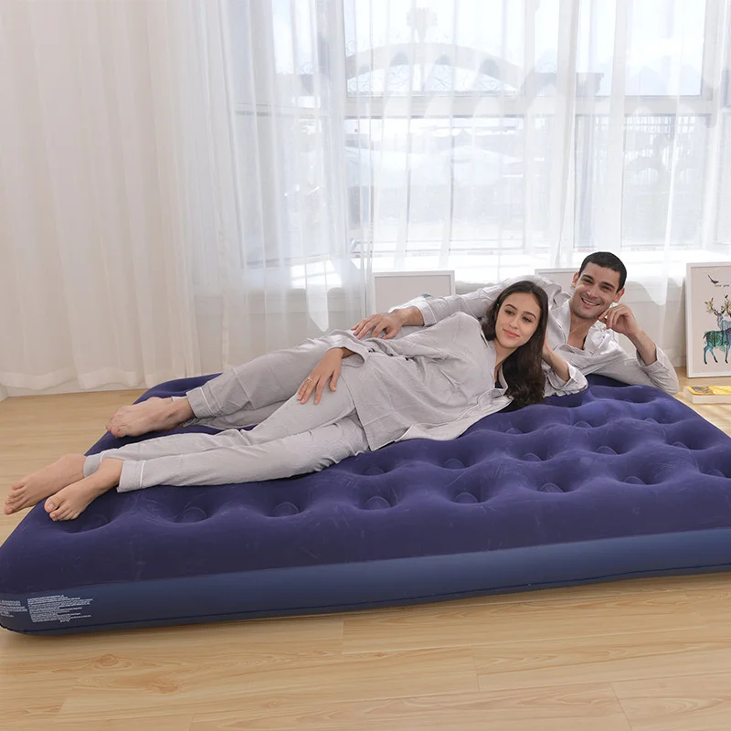 Camping Air Mattress Queen Twin Airbed Inflatable Bed Blow Up Mattress Raised Airbed