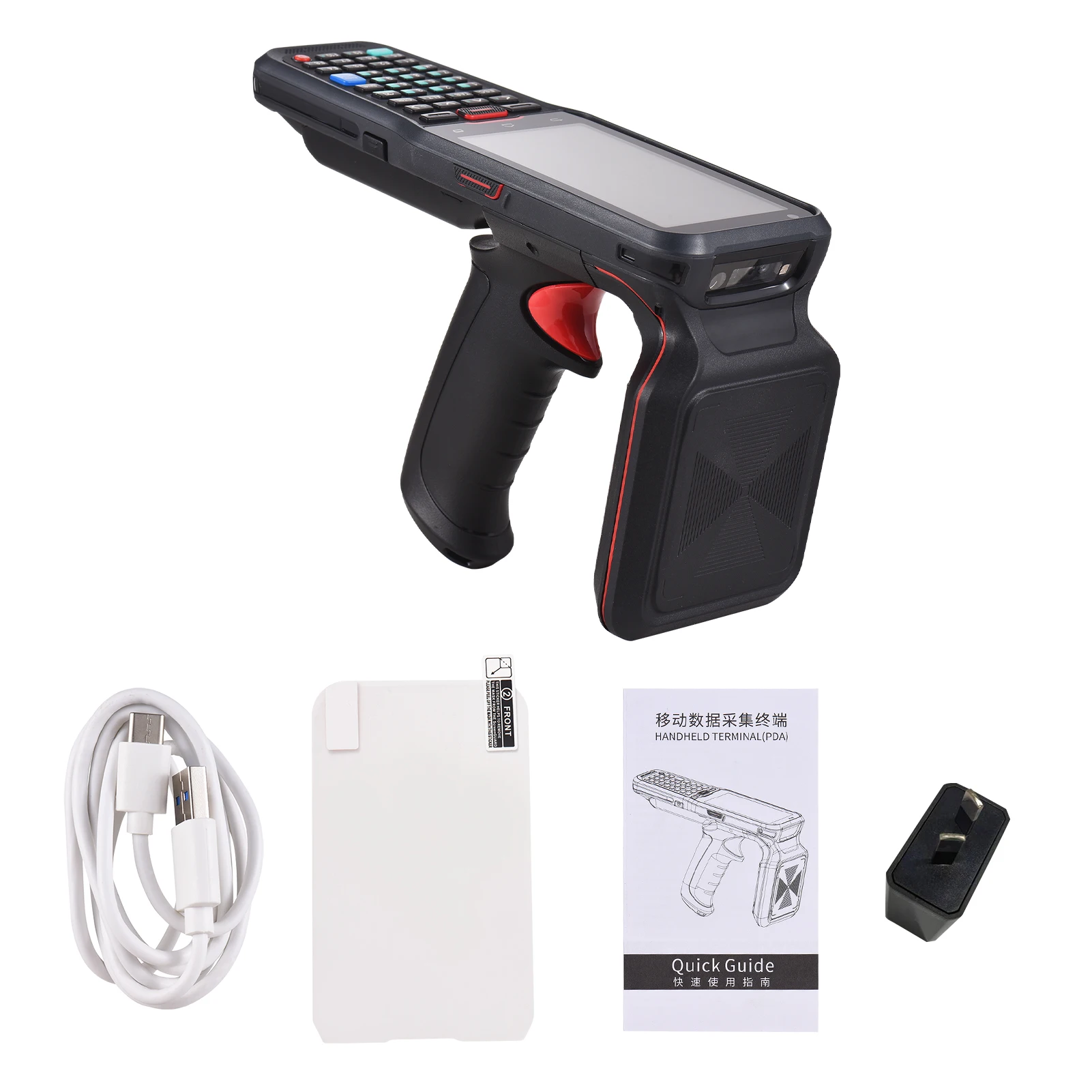 UHF RFID Android 10 Handheld Terminal Rugged PDA 2D N5703 Honeywell Barcode Scanner Long Distance Reading UHF R2000 Handheld