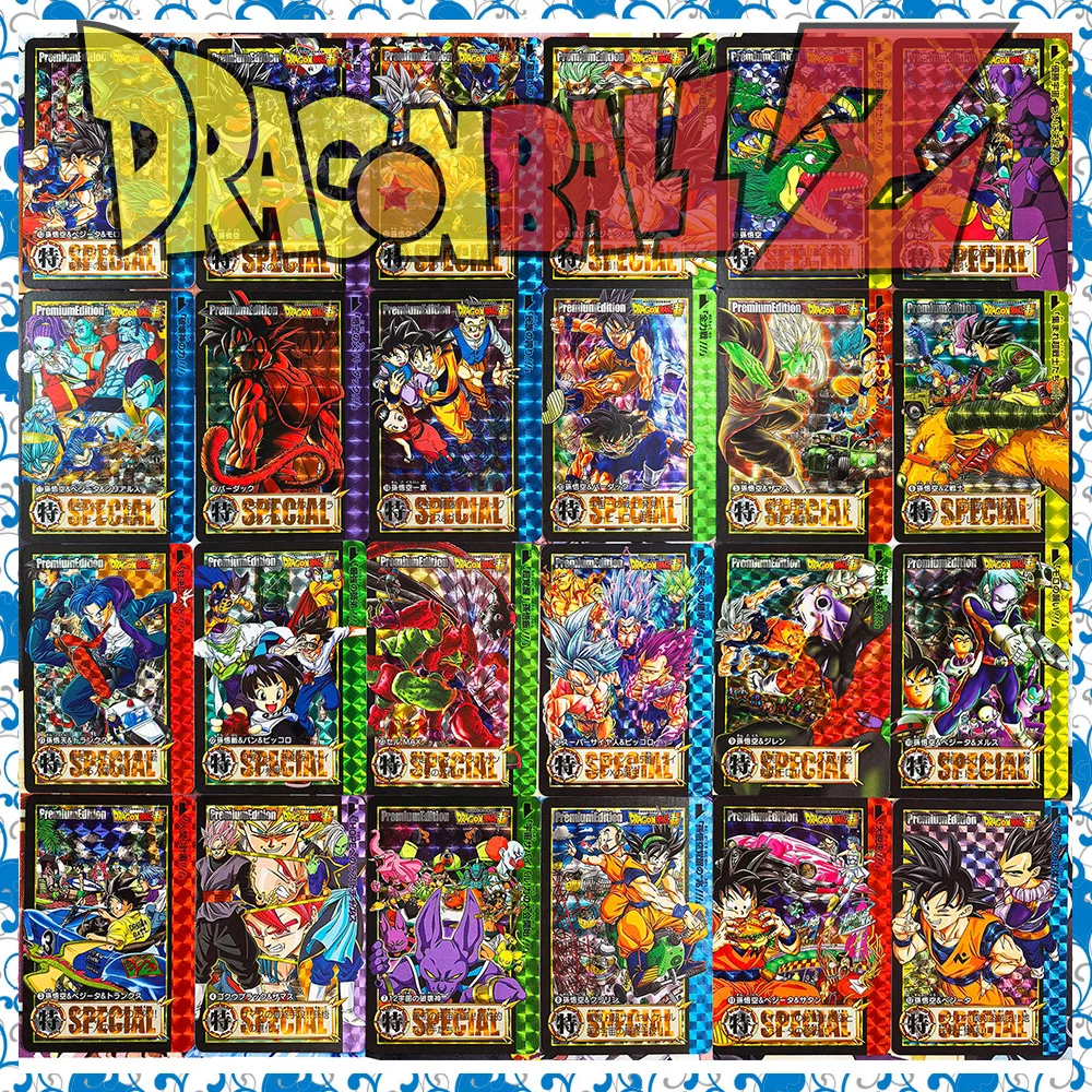 

Anime Dragon Ball DIY ACG Boys Tabletop Games Toys Collection Premium Glitter Cards Christmas Birthday Gifts Son Gohan Videl