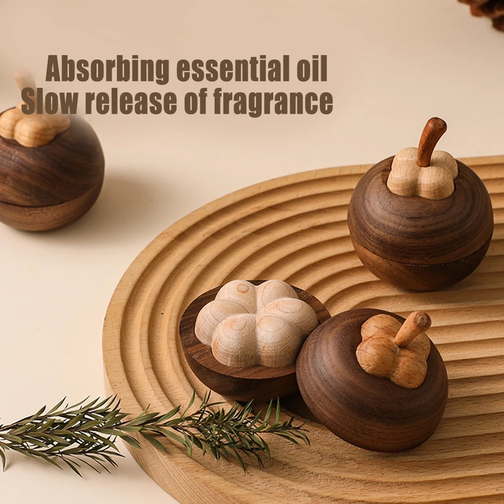 New Wooden Essential Oil Diffuser Portable Refreshing Sleep Wooden Diffuser Slowly Volatile Long-lasting Floral Wood Ornaments