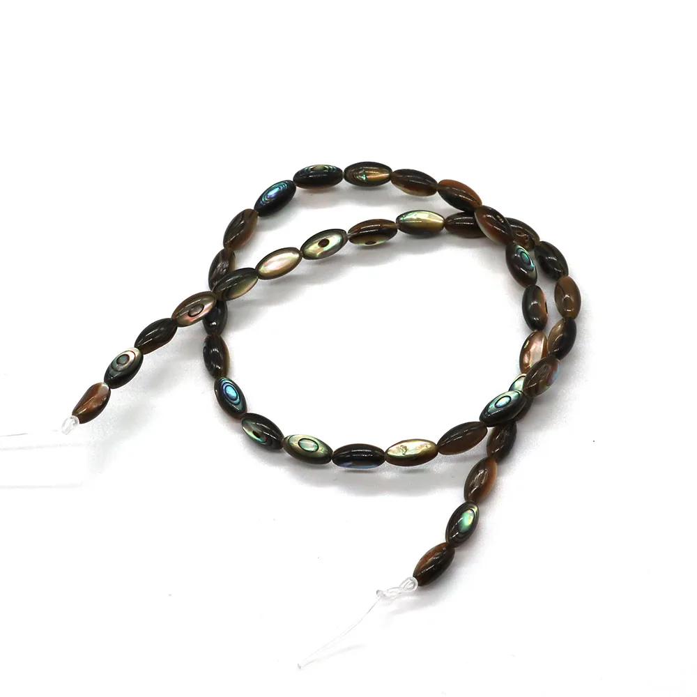 

Natural Abalone Seashell Rice-shaped Loose Beads for Jewelry Making DIY Necklace Bracelet Earrings Fashion Jewelry Accessories