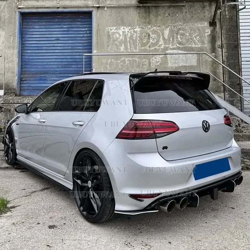 Oettinger Style Gloss Black Rear Roof Spoiler Rear Trunk Diffuser Tail Wing For VW Golf 7 7.5 MK7 7.5 GTI GTD R GTE 2013-2019