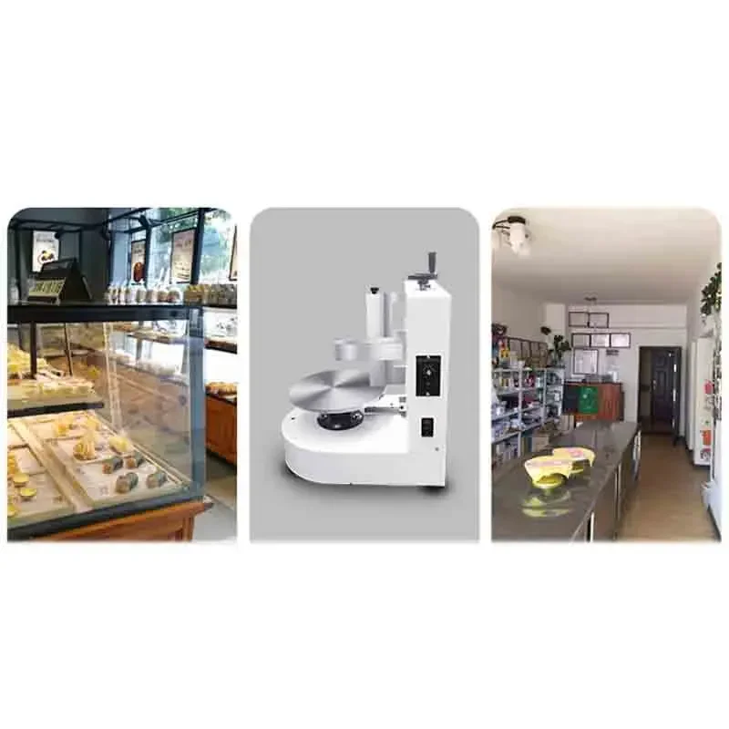 220v Negozio elettrico Sbavatura torta di compleanno Macchina intonacatrice Macchina sbavatura automatica Attrezzatura da forno pigra Sbavatura C