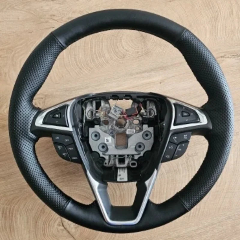 Coprivolante in Pelle Microfibra Personalizzabile Fai-da-Te, Cucito a Mano, per Ford Mondeo Fusion 2013-2019 EDGE 2015-2019
