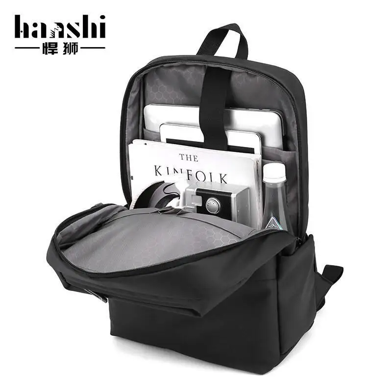 أزياء الأعمال الكمبيوتر الجديدة عارضة الجلود سعة كبيرة متعددة الوظائف على ظهره للماء حقيبة الأمتعة مقاومة للاهتراء #3