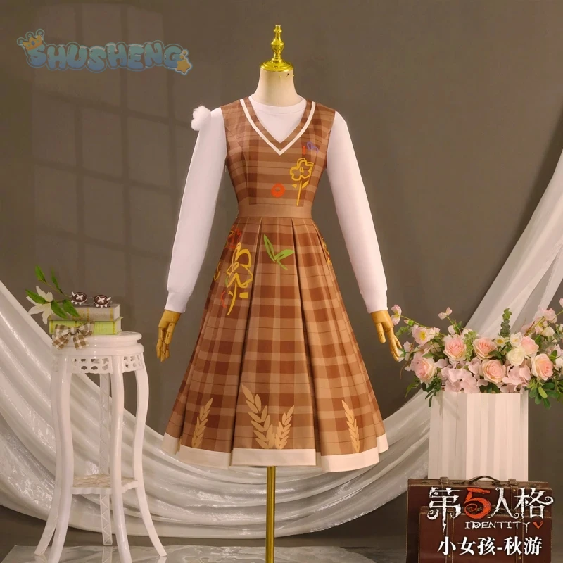 Game Identity V Little Girl Memory Cosplay Costume Sweet and Cute Dress Set and Accessories Props Halloween Woman New Uniform