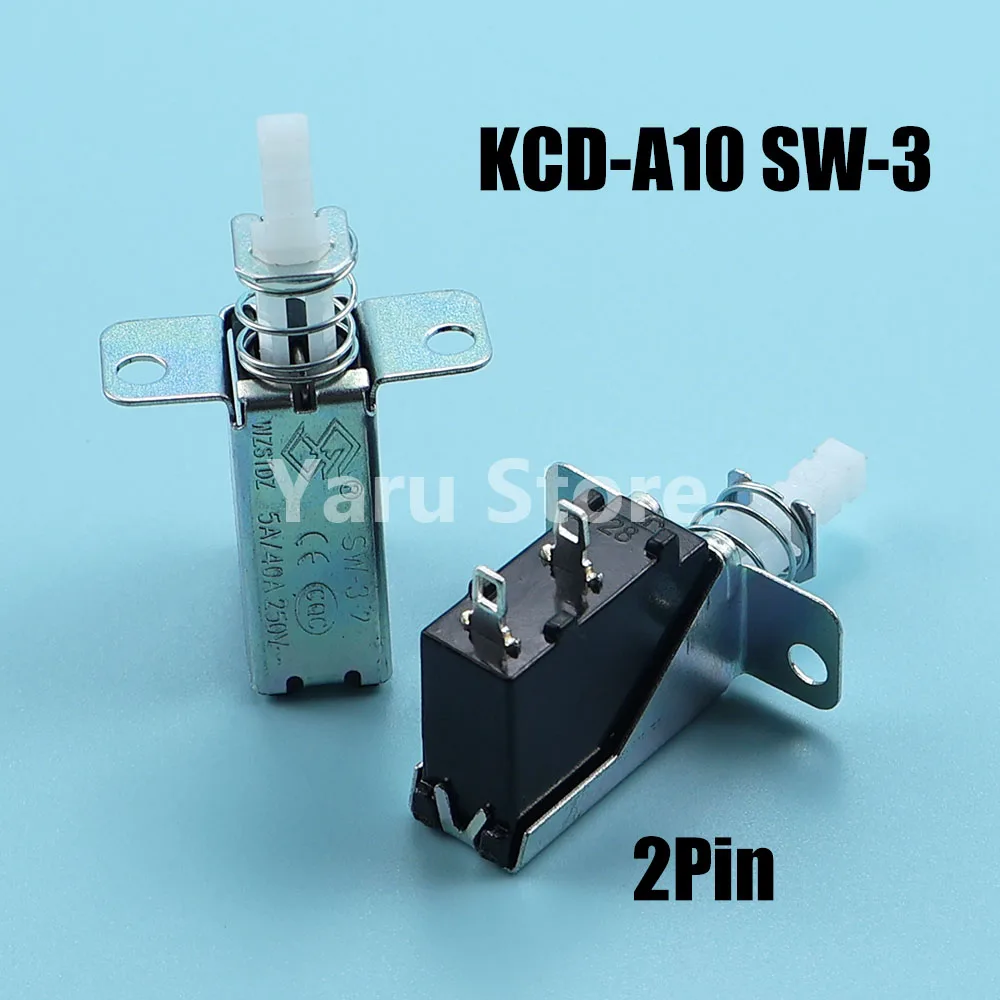 TV-5 (A10 Internal Spring) White Handle Home Appliance Switch 8A/128A 250V Self-locking Button Power Switch Accessories