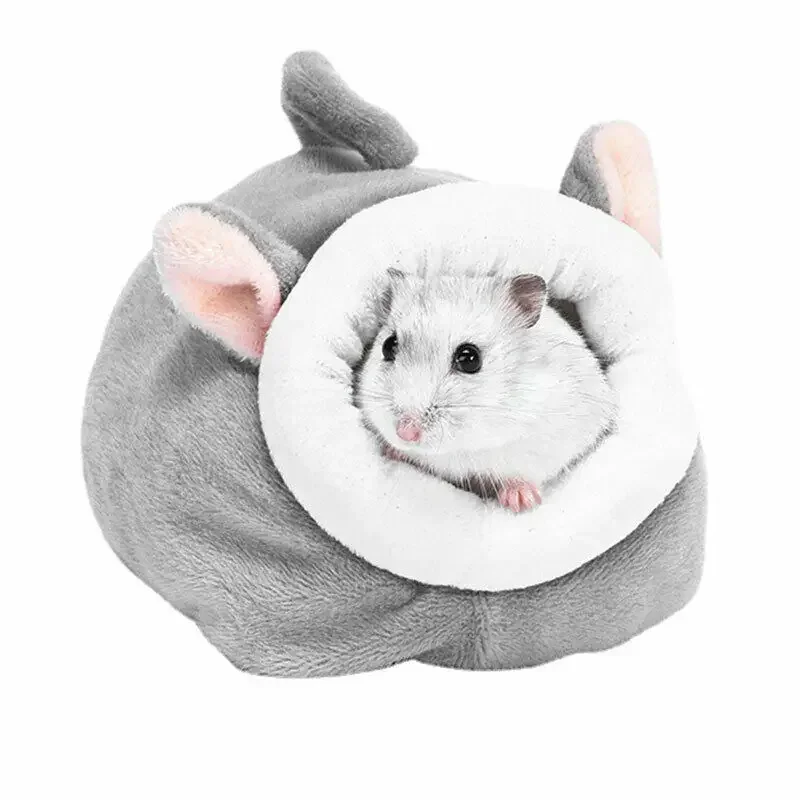 Soft Plush Winter Warm Cute Hamster Cotton House Small Animal Nest Guinea Pig Squirrel Mice Rat Sleepping Bed Keep Warm Nest