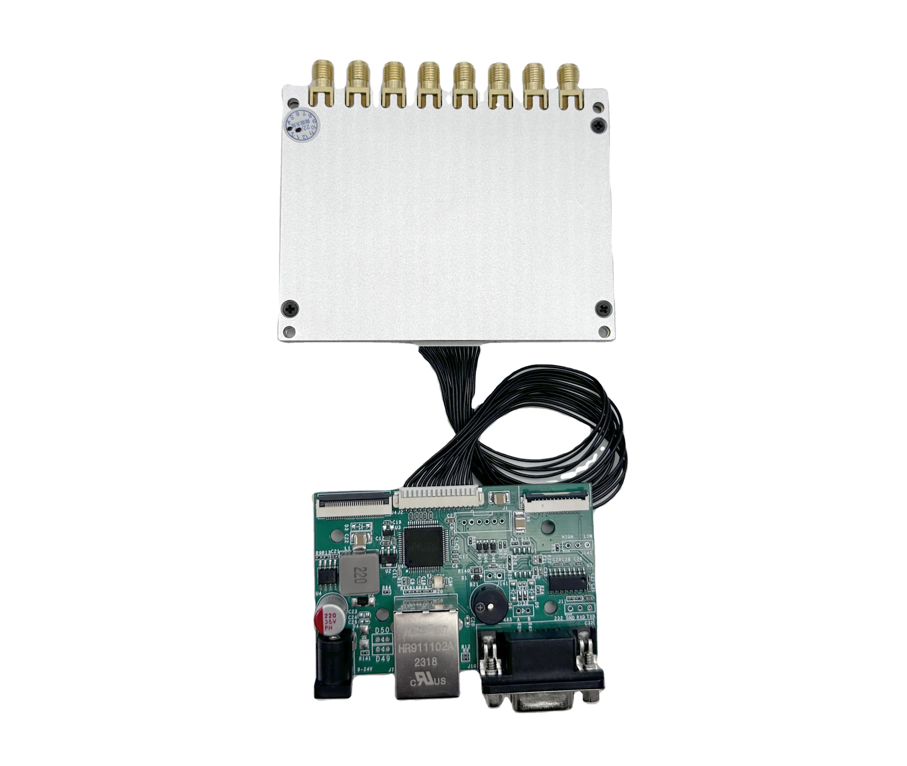 واجهة RFID 33dbm 902 ~ 928 ميجا هرتز مع 8 منافذ هوائي 15 متر وحدة UHF طويلة المدى