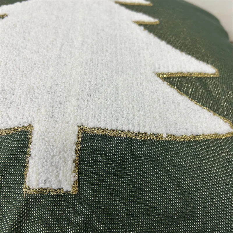 شجرة عيد الميلاد التطريز غطاء الوسادة السنة الجديدة وسادة للديكور القضية الفاخرة