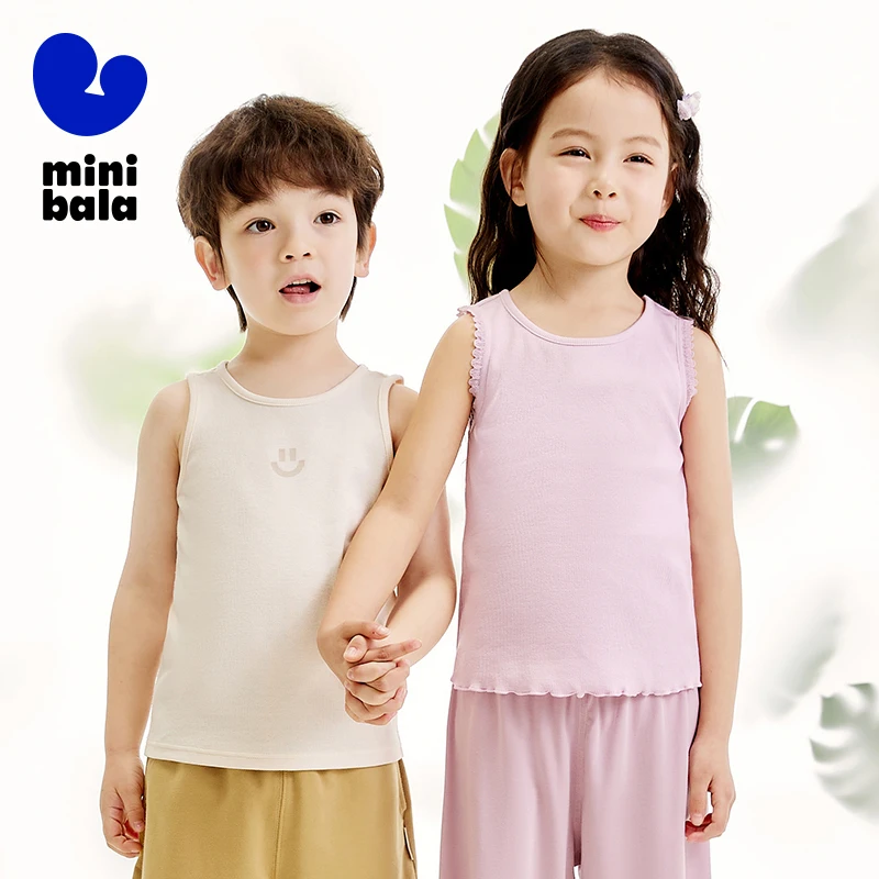 

Mini Bala Long Sleeve T-Shirt Unisex Children T-Shirt 2024 Summer New Base or Home Wear Short Sleeve