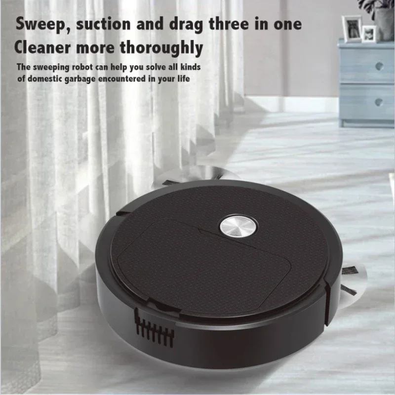 NEW 3 In 1 Smart Sweeping Robot Home Mini Sweeper Sweeping and Vacuuming Wireless Vacuum Cleaner Sweeping Robots For Home Use