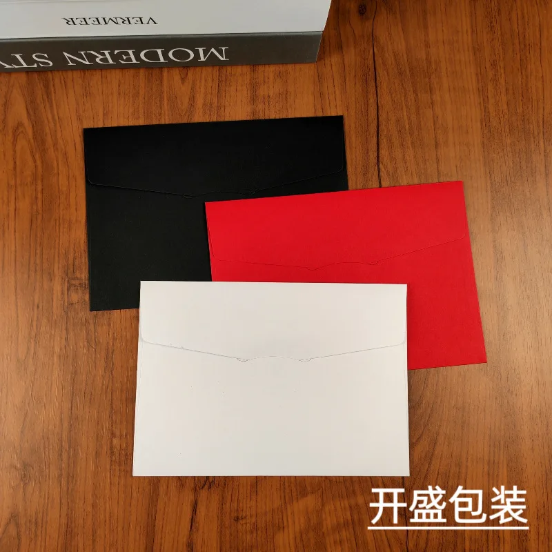 Custom.-Border Blank Simple Retro Western Kraft Paper Envelope Custom Handwriting Letter Paper Color Greeting Card File Ba - Image 5