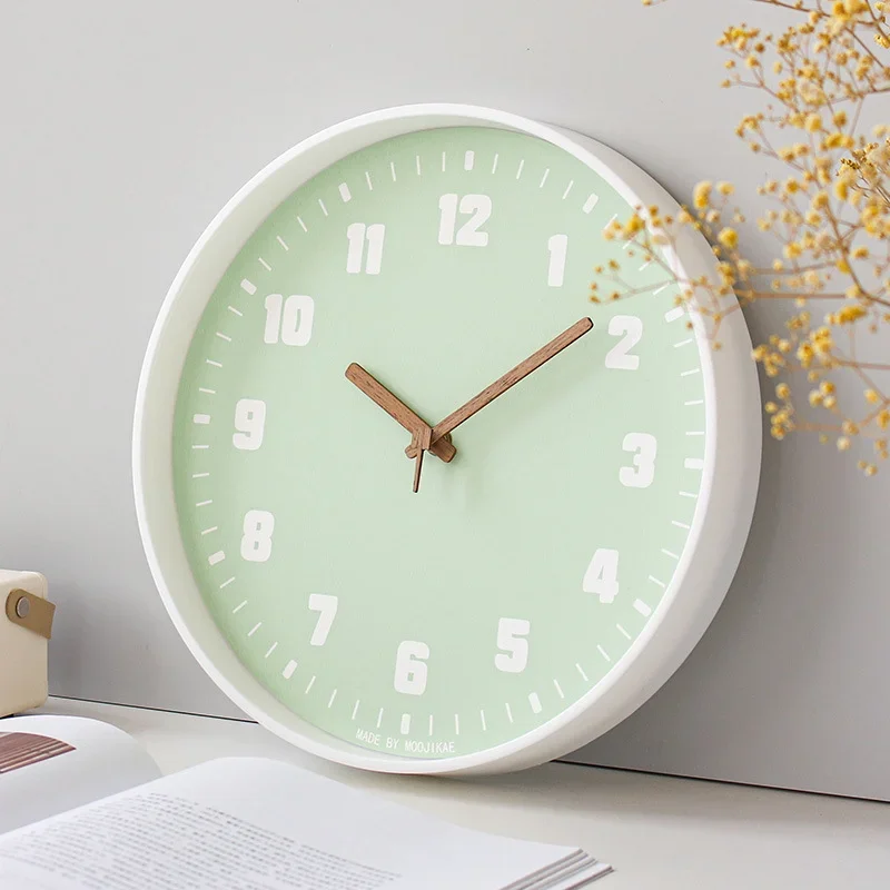 2026 Japanese Style Clock Wall Clocks Noiseless for Living Room Decoration Home Simple Mute Clock Modern Fashion Wall Decor