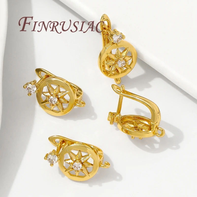 18K Gold Plated Earwire Fixtures,Earrings Fasteners,Anti-Allergy Earring Hooks Clasps Accessories,DIY Jewelry Making Supplies image 4