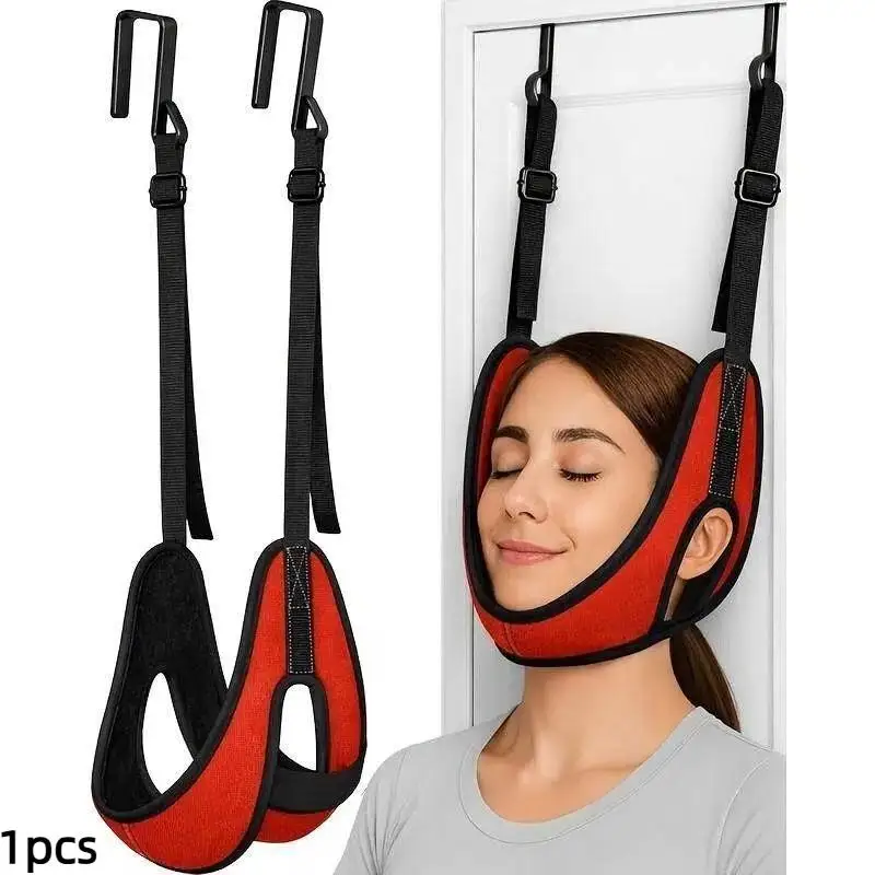 Upgraded Doorway Neck Stretcher | Thickened Cervical Support and Neck Strap, Breathable Design