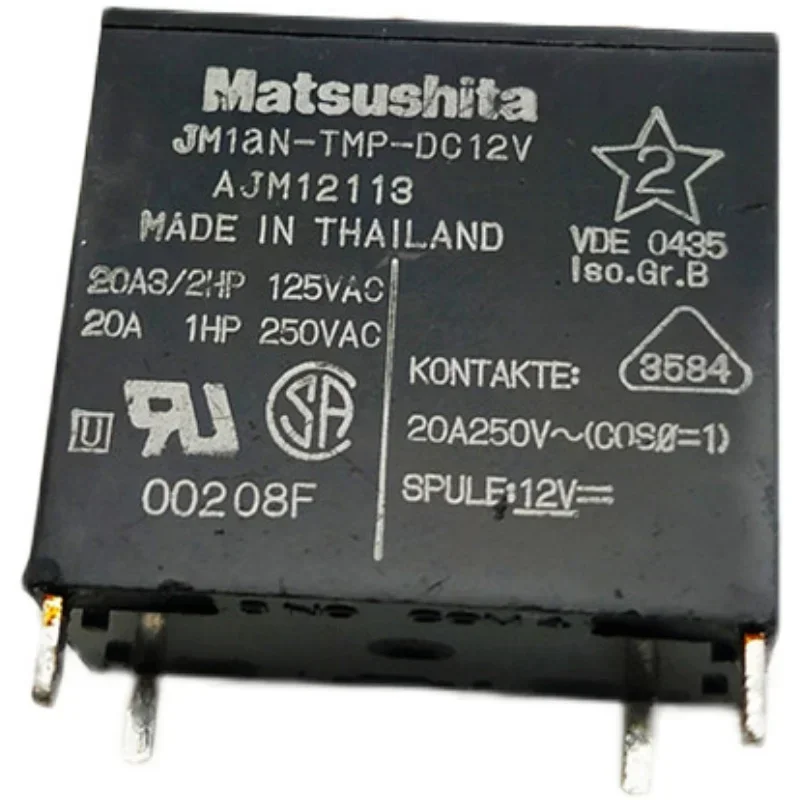 

10 шт. JM1aN-TMP-DC12V AJM1211 кондиционер водонагреватель материнская плата специальное реле 4 фута 20A 12 В постоянного тока