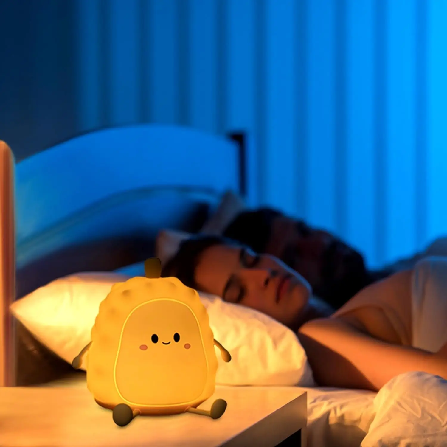 

Silicone Banana Durian Baby Light Kid Room Bedside Night Lamp Usb Rechargeable Sleep Timer LED Fruit Decor Night Light Cute Gift