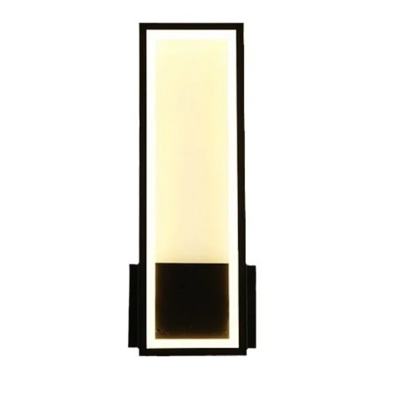 Modern Minimalist Wall Lamps Home Decor Living Room Bedroom Bedside 17w Ac96v-260v Led Sconce Black White Light Aisle Decoration