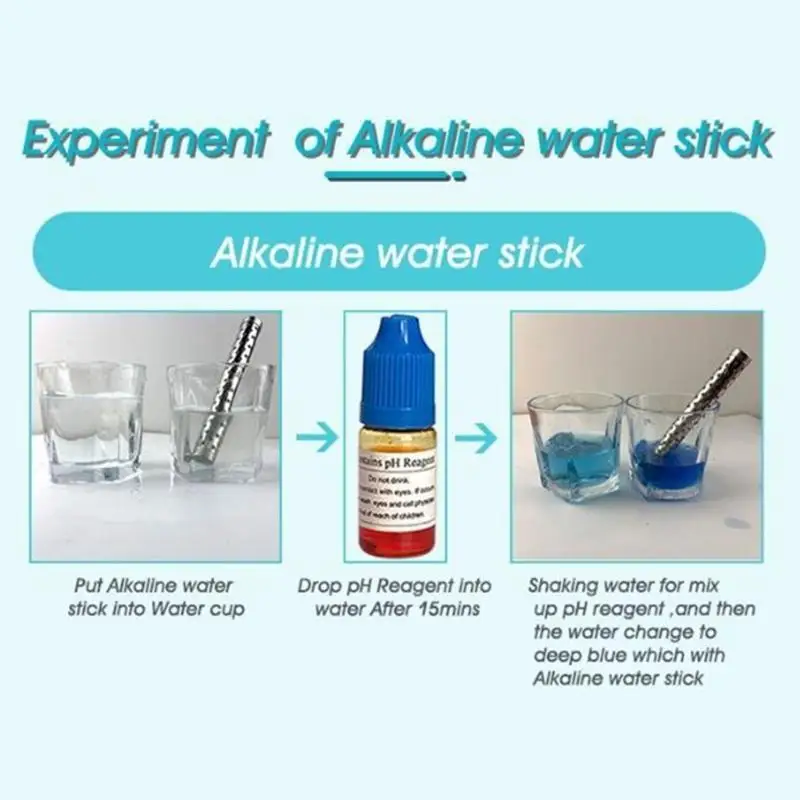 

652F Alkaline Water Filter Sticks Portable Water Purifier5.28x0.63in Increases Levels Decreases ORP Multiple Layers