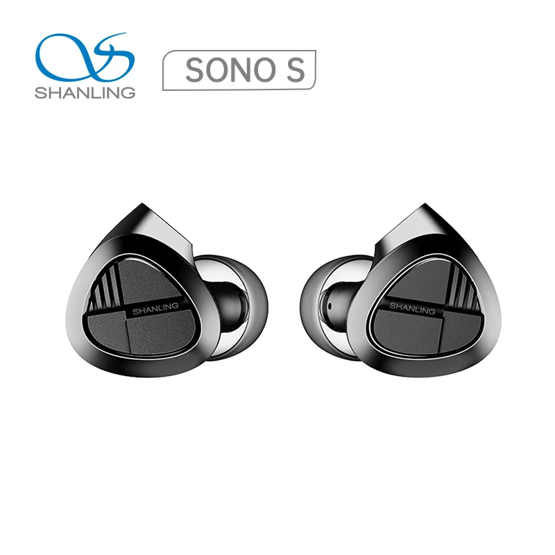 SHANLING SONO S 2DD + 1BA Hybrid Hifi Music Monitor داخل الأذن سماعة IEM كابل سلكي سماعة رأس عالية الدقة مع كابل 0.78 2 Pin