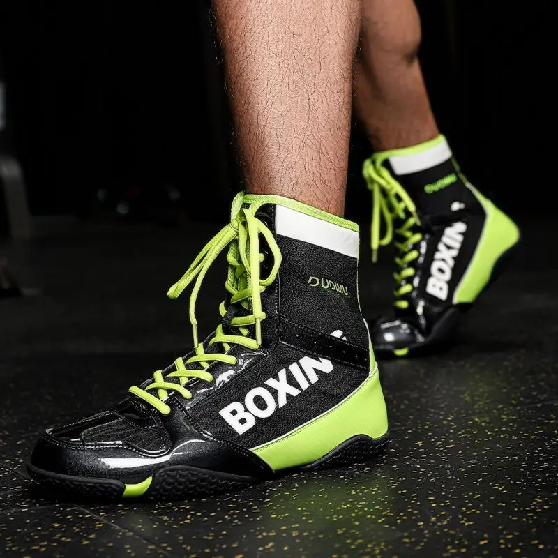 

Professional Wrestling Boots Men Breathable Boxing Shoes Man Non-Slip Boxing Fighting Boots Wearable Gym Training Shoe