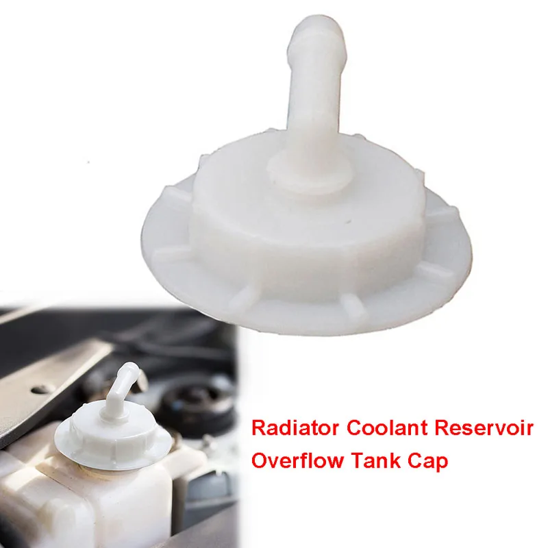 1Pcs White Radiator Coolant Reservoir Overflow Tank Cap with Joint Fit For Honda Civic CR-V Accord Element Pilot 19106RNAA00