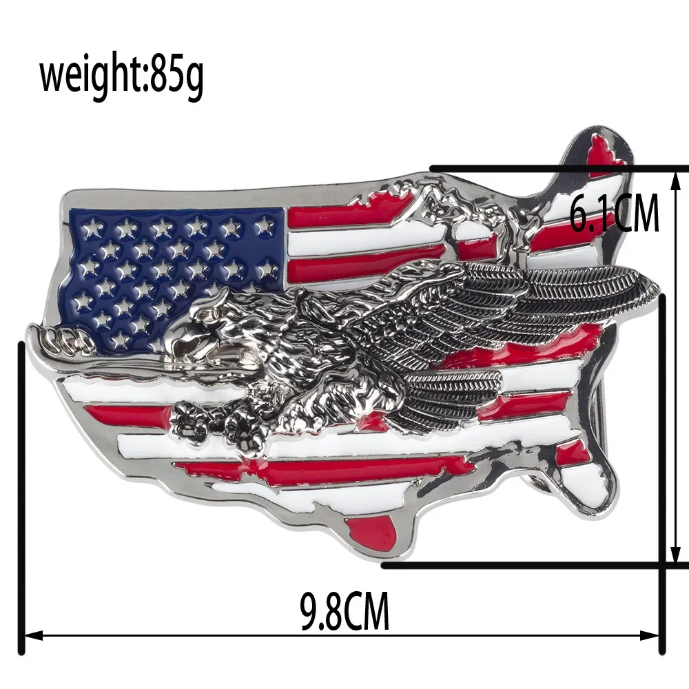 مشبك حزام للخريطة الأمريكية ، لافتة على شكل نجمة ، Haliaeetus Leucocentrus