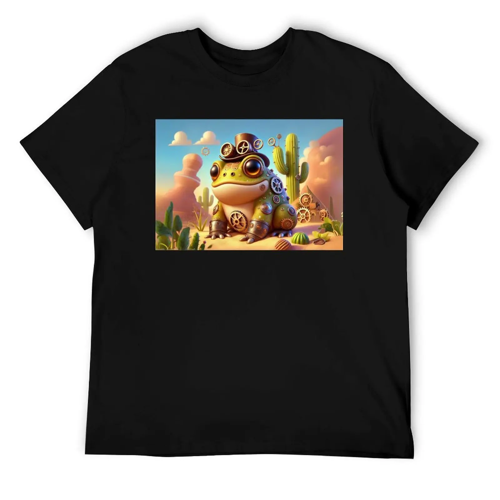 

Steampunk Spadefoot Toad T-Shirt t shirts for man cotton funny t shirts with prints T-Shirt