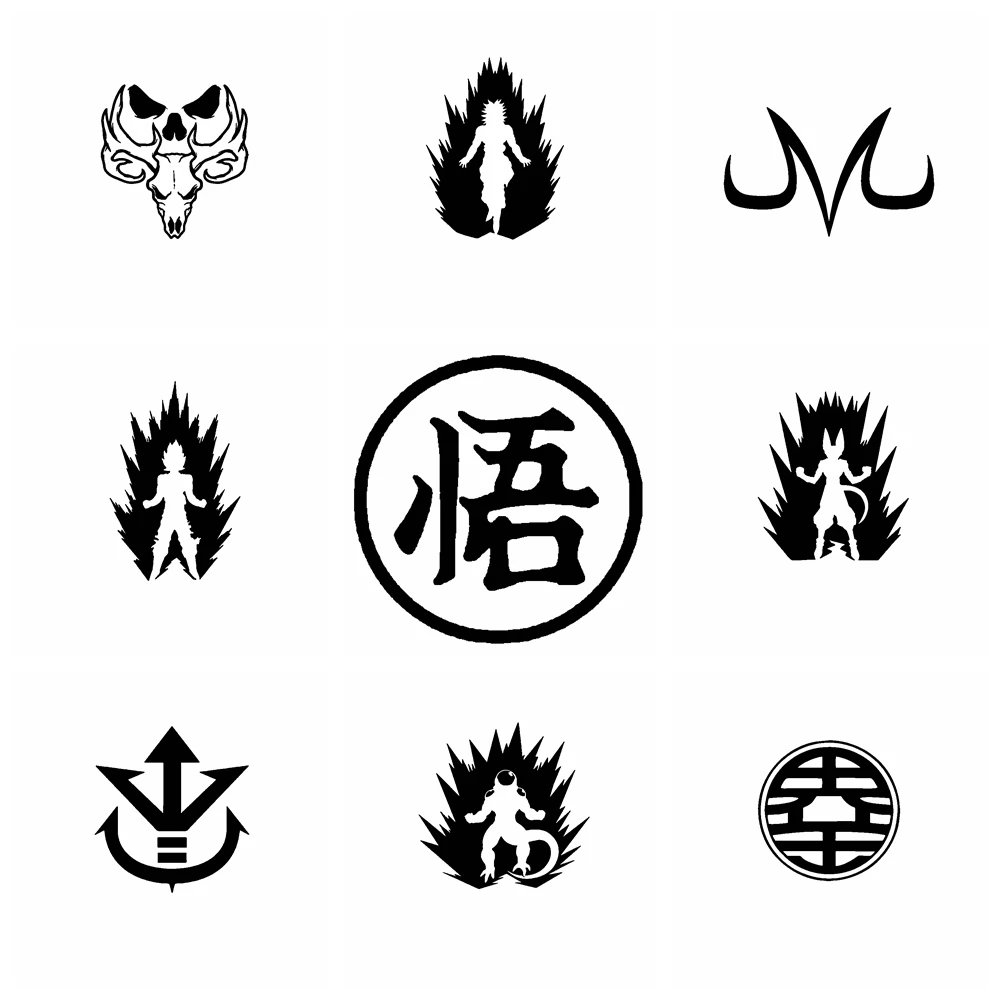 

Cartoon creative decals, vinyl waterproof anime car stickers for windows, doors, rear decorations