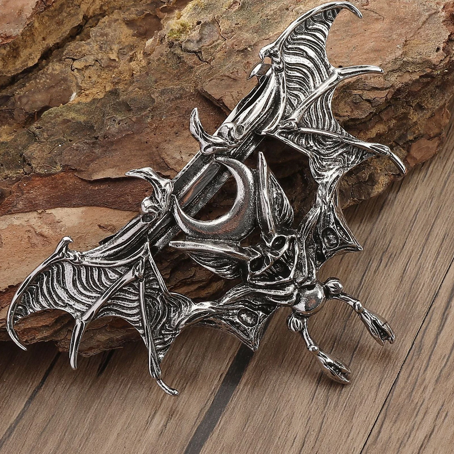 شخصية القوطية رائعة الخفافيش المرأة الربيع مشبك شعر هالوين مرعبة بارد عطلة حزب لعب الأدوار أغطية الرأس