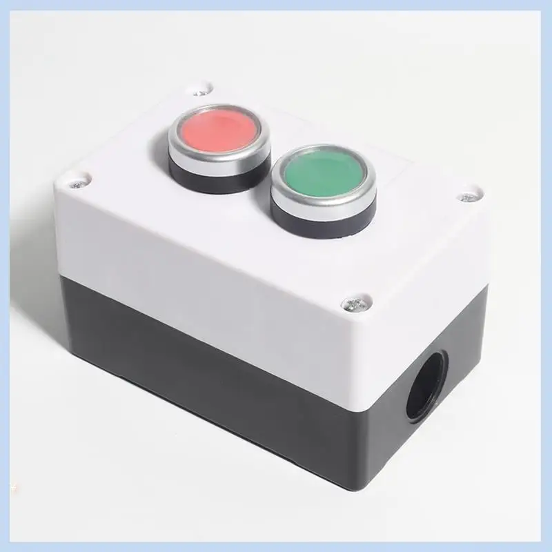 

AS63-2X Непромокаемая станция управления переключателем вверх-вниз, мгновенная кнопочная станция, красный, зеленый знак, кнопочные переключатели