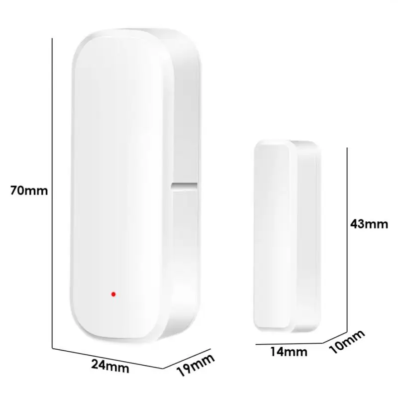 Tuya/ZigBee WiFi Smart Door Sensor Smart Home Door Open/Closed Detectors Window Sensor Support Google Home Alexa Smartlife