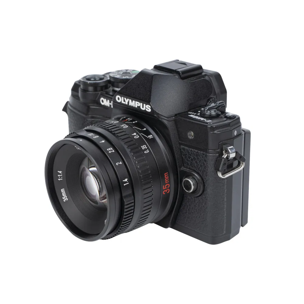 7artisans 35mm F1.4 Mark II APS-C Groot diafragma Handmatige Prime Lens voor Sony E ZVE10 A6000 Fujifilm FX X-T1 X-T4 Olympus/Panasonic Micro 4/3 E-PL1 Lumix G85/DC-GX9 Nikon Z50 Z fc Canon RF