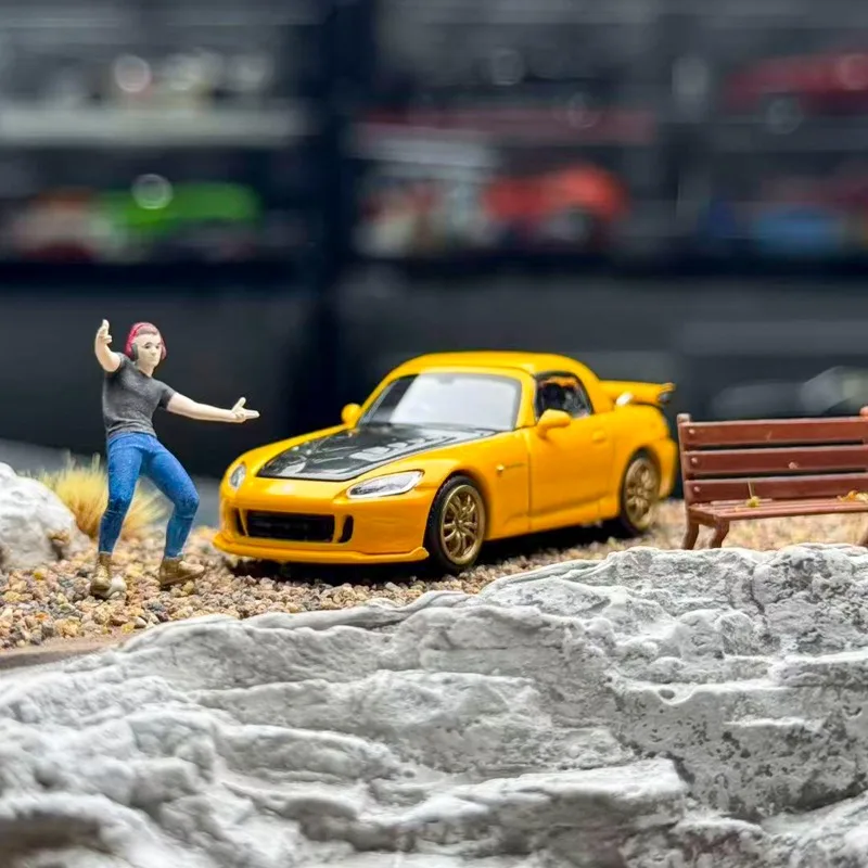 MH 1:64 S2000 TYPE S  MOTORHELIX Alloy Motor Vehicle Diecast Models Car Toys Collection Boy's Christmas Gifts