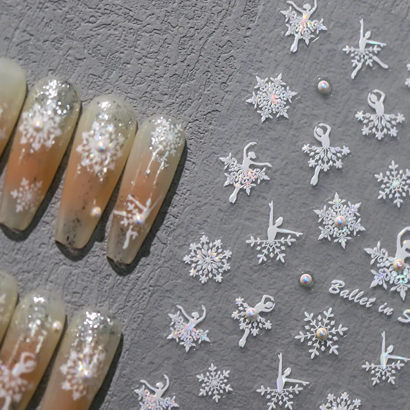 5d neue Handwerk Nail Art Aufkleber hochwertige exquisite Weihnachten geprägt selbst klebende Nagel aufkleber Schmetterling Serie Nagel aufkleber