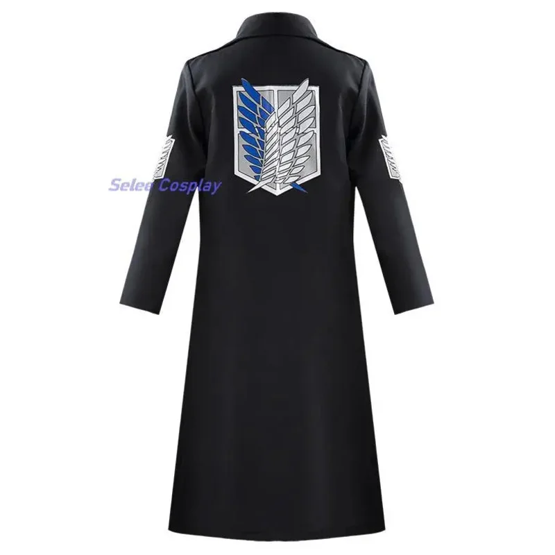 2025 جديد أنيمي ليفي هجوم إرين تيتان البدلة سترة أحزمة Shingeki no Kyojin تأثيري عباءة زي الفيلق معطف الستر ❤ ❤   $zz