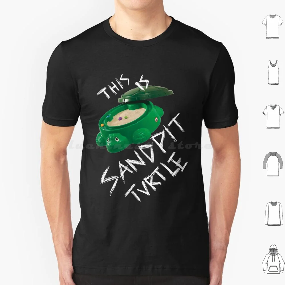 This Is Sandpit Turtle Bmth Meme White On Black T Shirt Men Women Kids 6xl Bmth Sempiternal Metal Music Turtle Meme This Is