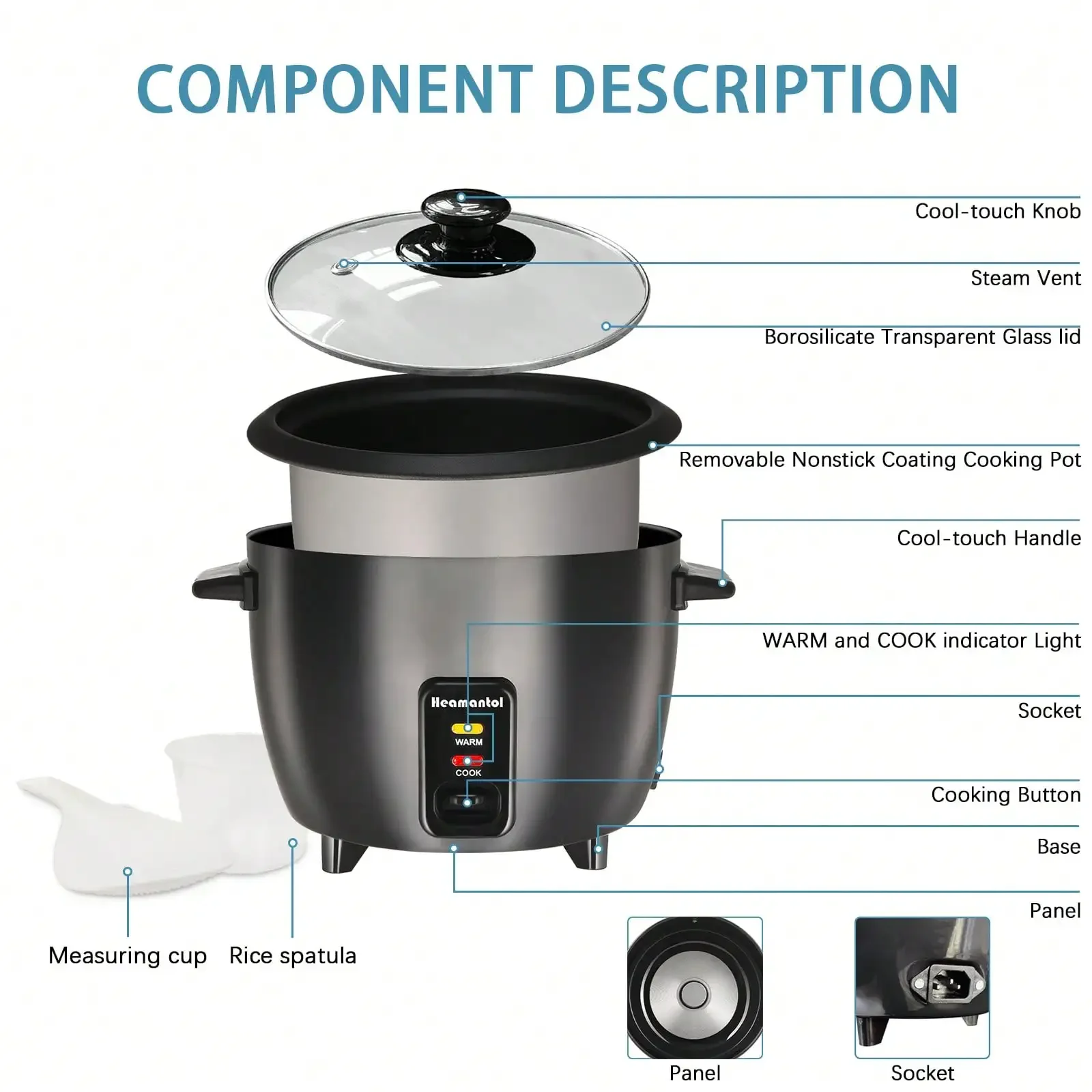 Compact Mini Rice Cooker — product detail 11