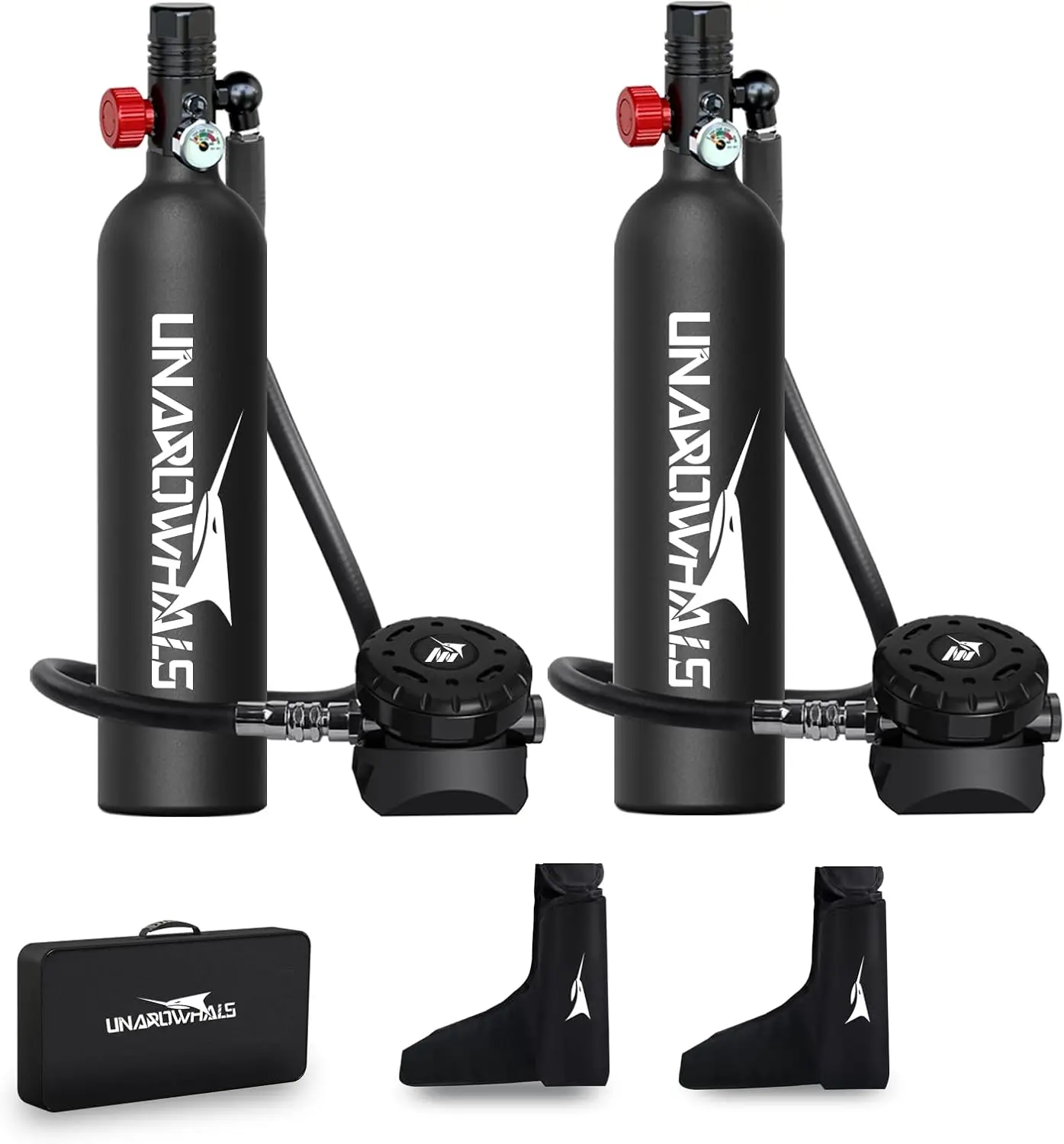 1L Reusable Portable Mini Scuba Diving Tank - Small Pony Bottle for Scuba Divers