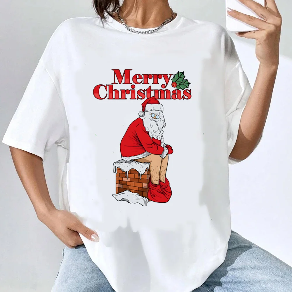 T-shirt de Noël gothique grunge respirant, chemise classique kawaii, rétro hip hop, chimédélique, années 80, 600