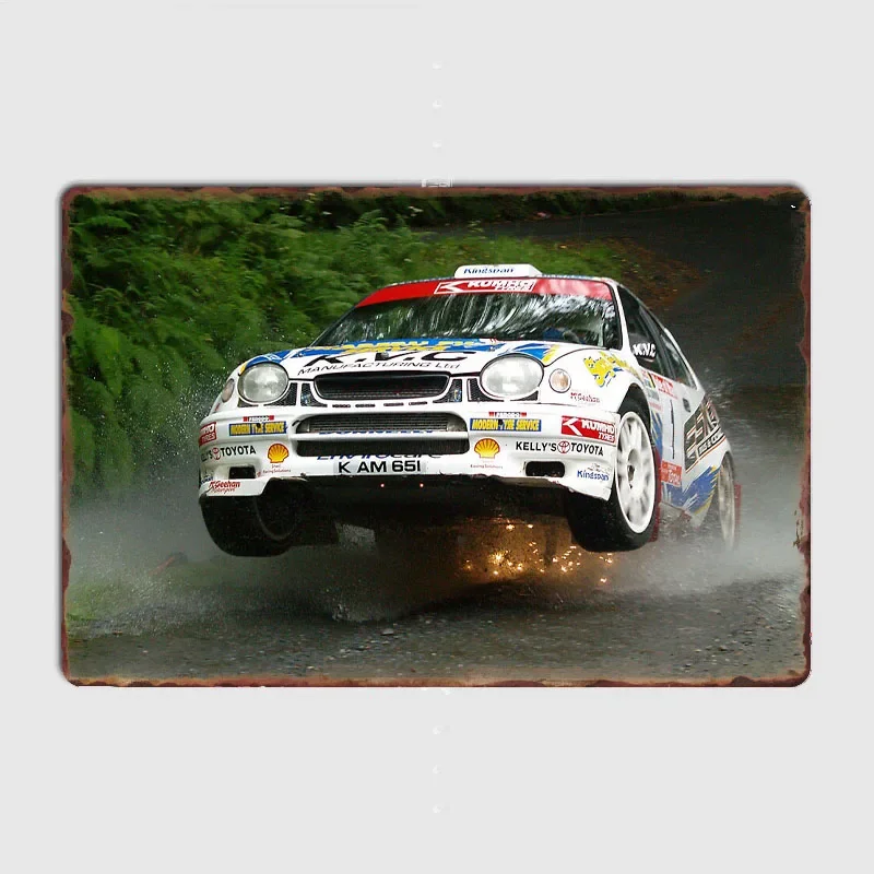International Manx Rally Car Retro Metal Sign Poster Bar Signboard Interior Wall Room Decoration Living Vintage Home Decor
