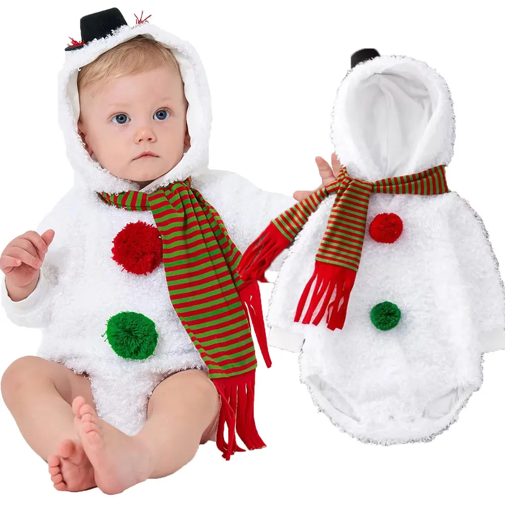 

Umorden Unisex Baby Snowman Costume Romper Bodysuit Christmas Party Outfit Long Short 6M 12M 18M