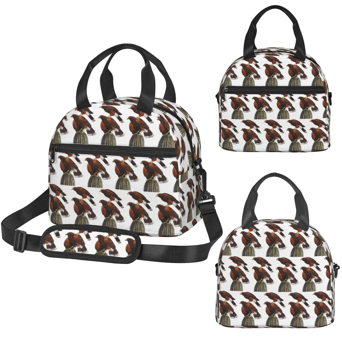 Harris Hawk Stack Insulated Lunch Bag for Women Office Cooler Thermal Box Tote Leakproof Lunch Boxes