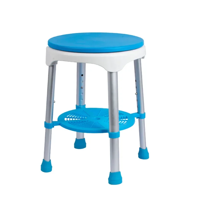 

9041/9051 Rotating Shower Stool for Elderly, Non-slip Aluminum Alloy Seat, Bathing Chair, Shower Bench, Bathroom Stool