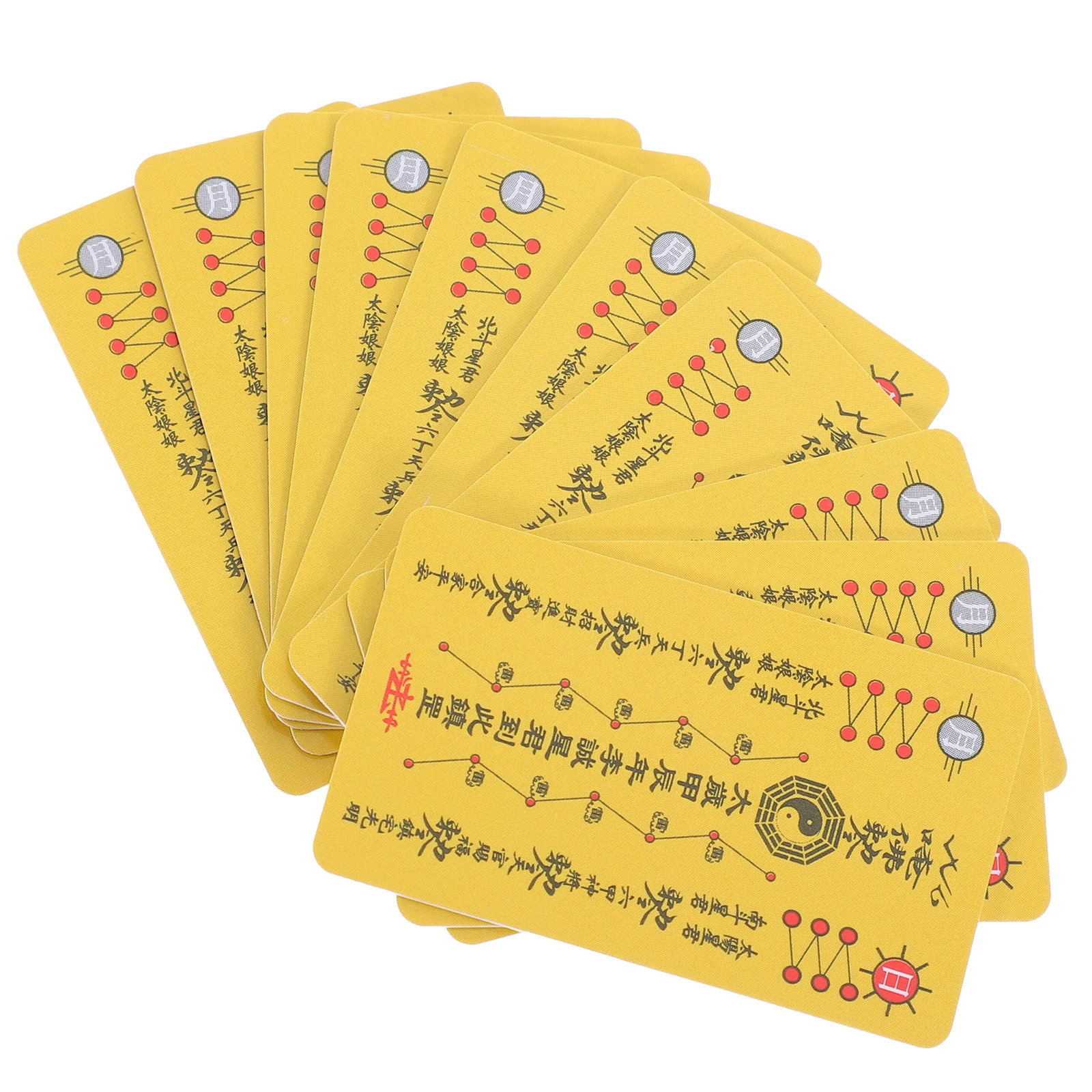 

10 Pcs Tai Sui Card General Auspicious Cards Universal Chinese Style Amulet Traditional Pvc Small